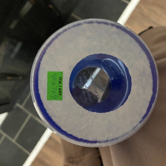 Kosta Boda "Open Minds" Vase in Blue - Picture 4 of 4